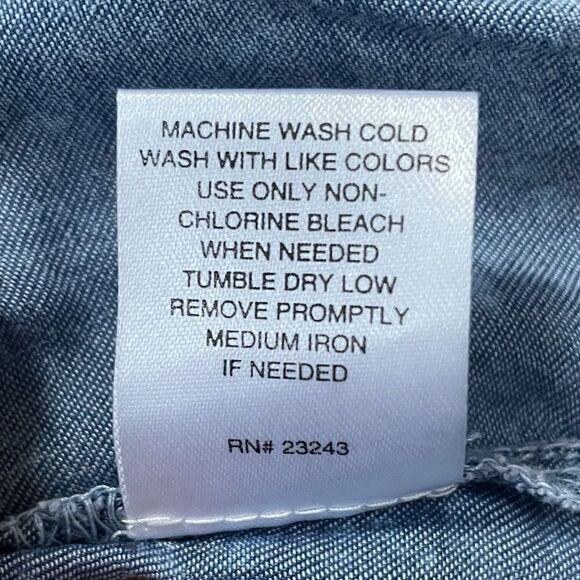 Soho NY&Co Jeans small cap sleeve denim blouse - Picture 4 of 9